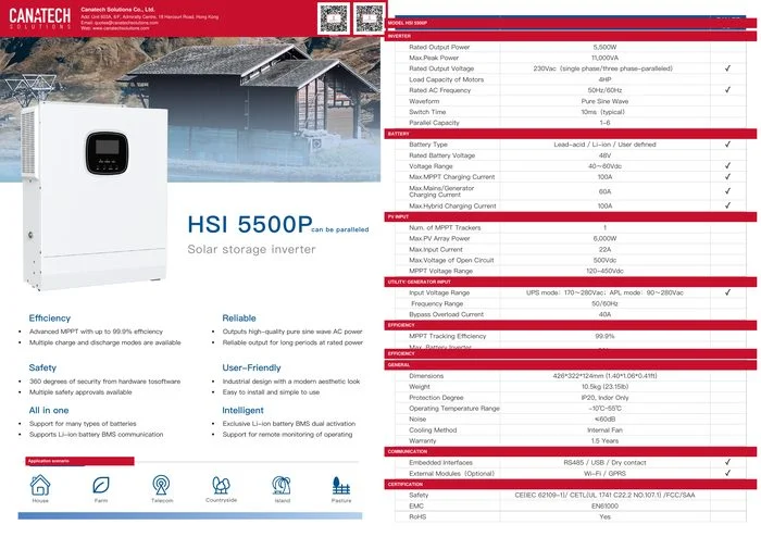 HSI 5500P Solar Storage Inverter — EU
