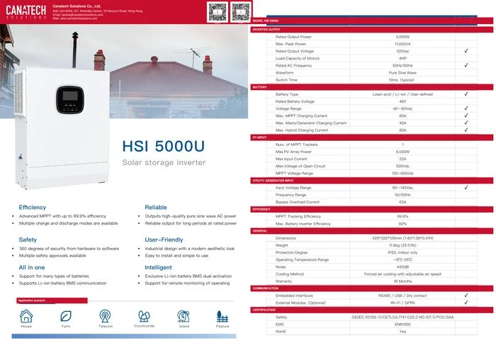 HSI 5kW Solar Storage Inverter — US
